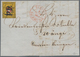 Schweiz: 1850 Rayon II 10 Rp. Schwarz/hellorangegelb/rot, Type 40, Stein A1-U, Abart "Gelbdruck Nach - Unused Stamps