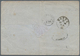 Schweiz: 1862 Sitzende Helvetia 60 Rp. Kupferbronze Zusammen Mit 30 Rp. Zinnober Auf Faltbriefhülle - Unused Stamps
