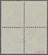 Schweiz: 1910 Tellknabe 5 Rp. Grün In Type II, Viererblock Mit ZENTRISCHEM STEMPEL "BERN 1 BRIEFANNA - Nuevos