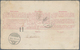 Schweiz - Ganzsachen: 1867 Postanweisung 60 Rp. Karmin, Gebraucht Zum Höchstbetrag Von 500 Fr. 1875 - Stamped Stationery