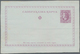 Serbien - Ganzsachen: 1873, UNRECORDED ESSAY FOR THE FIRST POSTAL STATIONERY OF SERBIA. 10 Pa Violet - Serbia