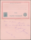 Serbien - Ganzsachen: 1892 Commercially Used Uprated Postal Stationery Reply Paid Card 5 Pa Bluegree - Serbia