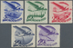 Sowjetunion: 1934 Air Complete Set Of Five, 5k To 50k With Watermark Sideways, 80k With Watermark Up - Briefe U. Dokumente