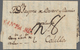 Spanien - Vorphilatelie: 1809 (30 Nov). Cartagena De Indias To Calella (Spain) With Rare Red One Lin - ...-1850 Vorphilatelie