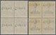 Delcampe - Spanien: 1920, 7th United Postal Union Congress Complete Set In Blocks Of Four With 1c. + 2c. Withou - Gebraucht