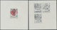 Tschechoslowakei: 1971, Folklore, 60h., 2kc. And 3kc., Four Progressive Proof Sheets Comprising Elev - Unused Stamps