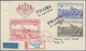 Tschechoslowakei - Ganzsachen: 1955 Commercially Used And Uprated (twin!) Postal Stationery Envelope - Ansichtskarten