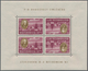 Ungarn: 1947, Roosevelt, Complete Set Of Eight Values In Tête-bêche Mini Sheets Of Four Stamps Each, - Used Stamps