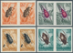 Ungarn: 1954, Insekten, 10 Werte Komplett In Ungezähnten Waagerechten Paaren, Postfrisch. - Used Stamps
