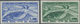 Vatikan: 1949, 75th Anniversary Of UPU, 300l. Ultramarine And 1000l. Green, Both Values IMPERFORATED - Unused Stamps