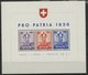 SUISSE BF N° 2 Cote 110 €. Neuf ** (MNH). Pro Patria 1936. TB - Blocs & Feuillets