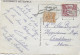 1952 - TAXE Du MAROC Sur CARTE De LAUSANNE (SUISSE) => CASABLANCA - Timbres-taxe