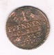 1 PFENNING 1776 BRAUNSWEIG -WOLFENBUTTEL DUITSLAND /573/ - Small Coins & Other Subdivisions