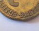 France - Monnaie 2 Francs "FRANCE" 1944 Fautée / Faute De Frappe, Flan Clipé - Philadelphie - Rare - Autres & Non Classés