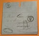 GENEVE 1860 Lettre>CAD D‘ ARRIVÉ „TANINGE“ TYPE SARDE  PERIODE FRANÇAISE ! Taninges Savoie France(lettre Schweiz Brief - Briefe U. Dokumente