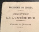 „PARIS 9 R. DU Fg ST HONORE 100“lettre En FRANCHISE + RECOMMANDÉ RR ! Type Sage 1894(recettes Auxiliaire Urbaines - 1877-1920: Période Semi Moderne