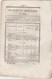 Bulletin Des Lois 814 De 1841 - Prix Froment - Pensions Des Capitaines Au Long Cours Et Maîtres Au Cabotage ( Marine ) - Décrets & Lois