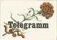 ALEMANIA IMPRESO PARA TELEGRAMAS TELEGRAM FLORA FLOWER - Rosas