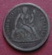 USA 1861 Silver 1 DIME (10 Cents) Seated Liberty - 1837-1891: Seated Liberty