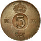 Monnaie, Suède, Gustaf VI, 5 Öre, 1966, TTB, Bronze, KM:822 - Sweden