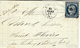 1851- Lettre De LIGUEIL ( Indre Et Loire ) Cad T15 Affr. N°4 ( 4 Marges )  Au Dos ,cursive 36 / St Flavier En Arrivée - 1849-1876: Période Classique