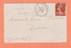 CACHET MAISDON LOIRE INF-RE SUR CARTE LETTRE OBLITERATION LEGE A NANTES DE 1912 - Cachets Manuels