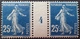 R1189/586 - 1914 - TYPE SEMEUSE CAMEE - LUXE - N°140 (IA) Mill.4 Bleu Foncé TIMBRES NEUFS** - Millésimes