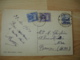 Lettre Taxee 2 Timbre Gerbe Gerbes 1 F Et 4 F En Provenance Italia Italie - 1859-1959 Cartas & Documentos