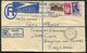 1945 South Africa Registered Letter, Airmail Benoni - Alex Moore Dancing School, Kingston On Thames, England. - Posta Aerea