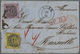 Baden - Marken Und Briefe: 1851/57, Ziffern 9 Kr. Auf Lilarosa Und 6 Kr. Auf Gelb Auf Brief Von Lahr - Other & Unclassified