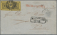 Baden - Marken Und Briefe: 1853, Kabinett-Faltbrief Mit Zweimal 6 Kr. Schwarz Auf Gelb (linke Marke - Autres & Non Classés