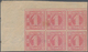 Bayern - Marken Und Briefe: 1850, Ziffern 1 Kr. Rosa Platte 2 Als Linker Oberer ECKRAND-SECHSERBLOCK - Sonstige & Ohne Zuordnung