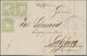 Bayern - Marken Und Briefe: 1873, 1 Kreuzer Hellgrün Waager. Paar Und Einzelstück Als 3er-Block Gekl - Andere & Zonder Classificatie