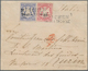 Bayern - Marken Und Briefe: 1870, Wappen 7 Kr. Blau + 3 Kr. Rosa Beide WZ X Auf Brief Von München Na - Other & Unclassified