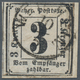 Bayern - Portomarken: 1862 Portomarke 3 Kr. Geschnitten Mit Sehr Seltenem Fingerhut-K1 "WEILHEIM 10/ - Andere & Zonder Classificatie