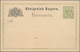 Bayern - Ganzsachen: 1883/1884, Postkarten-Essay 5 Pfg. Grün Mit Schwarzer Schrift/Wappen, Tadellos - Sonstige & Ohne Zuordnung