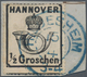 Hannover - Marken Und Briefe: 1864, 1/2 Gr. Schwarz Mit Rosa Gummierung Und Vollständigem Durchstich - Hanover
