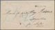 Helgoland - Vorphilatelie: 1864, "HELGOLAND." Langstempel Type I Auf Weißem Kuvert Nach Freiwaldau, - Helgoland