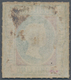 Helgoland - Marken Und Briefe: 1867, ½ S Dunkelbläulichgrün/karmin Mit Kopftype II Gestempelt Mit Ei - Heligoland