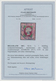 Helgoland - Marken Und Briefe: 1867, 1 S Rosakarmin/ Dunkelgrün, Durchstochen Mit Blauen K2 "HAMBURG - Helgoland