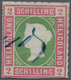 Helgoland - Marken Und Briefe: 1867, 2 S Lilakarmin/dunkelgelblichgrün, Durchstochen, Mit Blauer Han - Heligoland