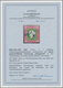 Helgoland - Marken Und Briefe: 1867, 2 S Lilakarmin/dunkelgelblichgrün, Durchstochen, Mit Blauer Han - Helgoland