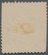 Helgoland - Marken Und Briefe: 1871, ½ S Grünoliv/karminrot, Gezähnt, Mit Blauer Handschriftlicher E - Heligoland