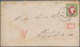 Helgoland - Marken Und Briefe: 1873, Königin Viktoria 1½ Sh. Hellgrün/karmin Als Einzelfrankatur Mit - Heligoland