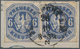 Preußen - Marken Und Briefe: 1867, 6 Kr. Mittelblau, Farbintensives Waagerechtes Paar In Gutem Durch - Andere & Zonder Classificatie