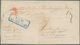 Württemberg - Vorphilatelie: ULM 25 AUG 1849, Klarer Blauer Achteckiger Ra2 Auf "Wertbrief Gegen Sch - Prephilately