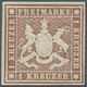 Württemberg - Marken Und Briefe: 1859, Wappen 1 Kr. Braun Ohne Seidenfaden, Ungebraucht Mit Vollem O - Andere & Zonder Classificatie