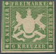 Württemberg - Marken Und Briefe: 1859, 6 Kreuzer Grün Mit Schöner Wappenzeichnung, Ungebraucht Mit G - Andere & Zonder Classificatie