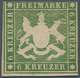 Württemberg - Marken Und Briefe: 1859, 6 Kreuzer Grün Mit Schöner Wappenzeichnung, Ungebraucht Mit G - Sonstige & Ohne Zuordnung