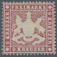 Württemberg - Marken Und Briefe: 1861, Wappen 9 Kr. Lilarot, Dünnes Papier Eng Gezähnt Ungebraucht O - Sonstige & Ohne Zuordnung